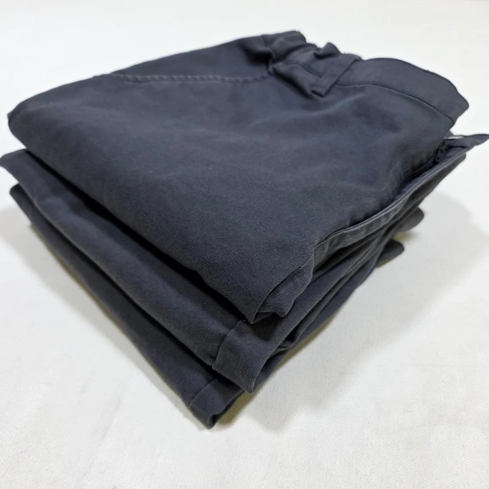 Universal School Uniforms 3pk Shorts Boy 20H Navy Blue Flat Front Chino Stretch